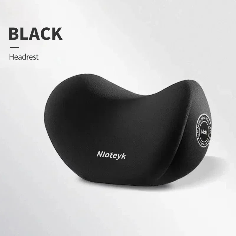 Universal Memory Foam Car Neck & Lumbar Support Cushion – Ergonomic Headrest Pillow & Waist Back Support for Car Seat Comfort Accessories