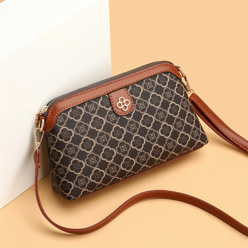High-Quality PU Leather Women’s Shoulder Bag – Small Luxury Crossbody Messenger Handbag & Phone Satchel