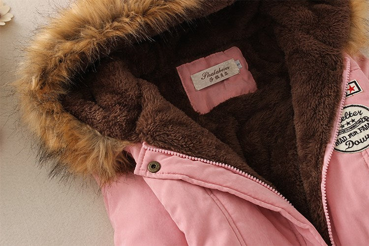 2024 Women's Winter Cotton Jacket – Slim Fit Hooded Parka, Embroidered Padded Warm Casual Overcoat