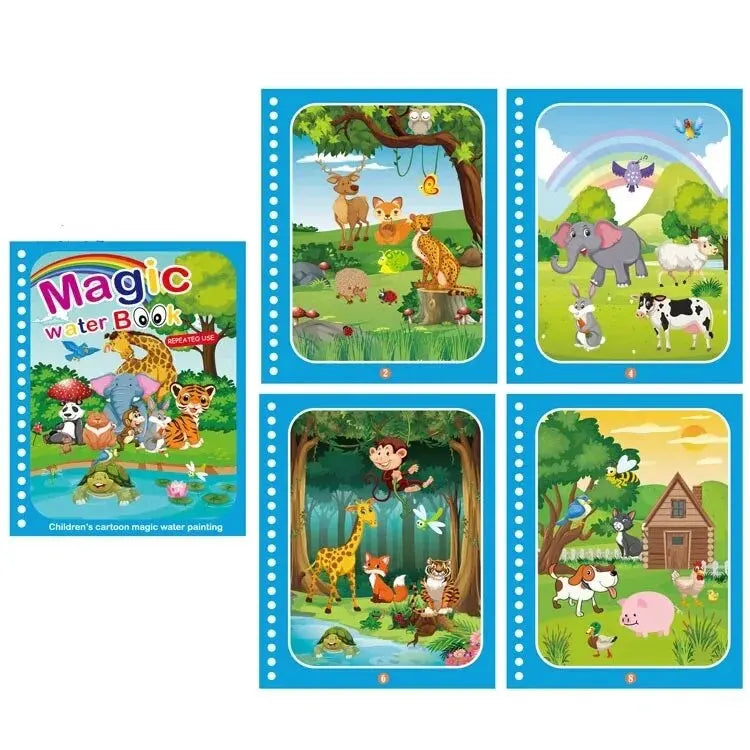Magical Water Drawing Book – Reusable Montessori Coloring & Sensory Toy for Early Childhood Education