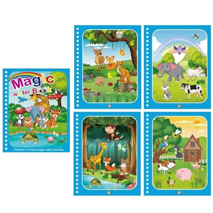 Magical Water Drawing Book – Reusable Montessori Coloring & Sensory Toy for Early Childhood Education