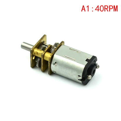Mini N20 Gear Motor - 3V-12V Full Metal Gearbox DC Motor with High Torque for DIY Robots