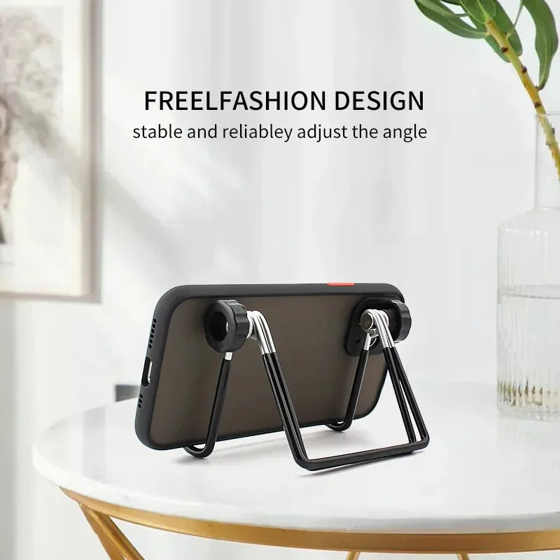 Portable Metal Tablet and Phone Stand – Foldable Desk Mount for iPad, iPhone, Samsung, Huawei | Universal Use for Work, Home, Travel