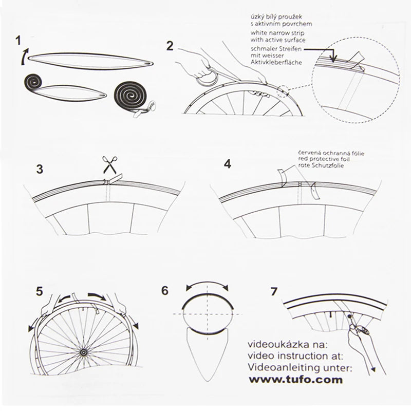 EIGHTONE High Viscosity Double-Sided Tubular Gluing Tape — For 700C Road Bike Tubular Tires, Carbon & Aluminum Alloy Rims