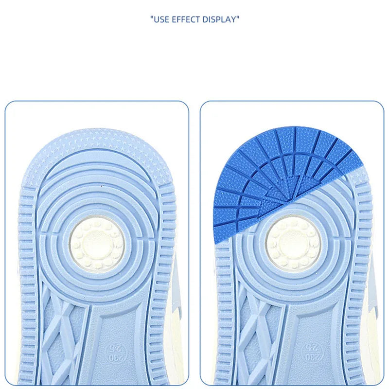 4PCS Wear-Resistant Shoe Insoles – Anti-Slip Self-Adhesive Sole Protectors for Sneakers, Heels & Rubber Shoe Repair
