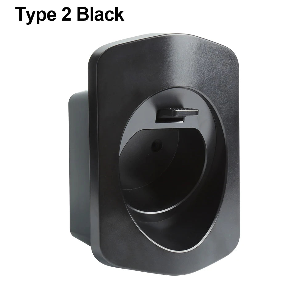 Peocke EV Charger Holder – Type 2/Type 1 Connector Socket Plug Wallbox Charging Cable Bracket for Extra Protection