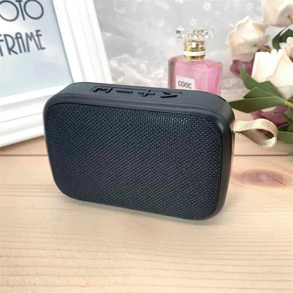 Wireless Mini Bluetooth Speaker – Fabric Design, TF Card Support, 3D Stereo Sound for Outdoor Use