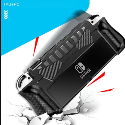 Protective Case for Nintendo Switch OLED – Ergonomic TPU Grip Shell, Dockable Cover for Comfort and Safety