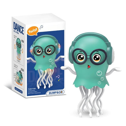 Electric Dancing Octopus & Jellyfish Toy – Eight-Arm Automatic Obstacle-Avoidance Interactive Toy for Kids’ Development