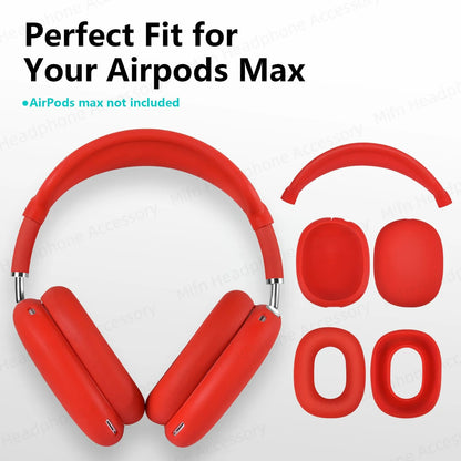 Silicone Protective Case for AirPods Max 2024 – Ear Protection Earmuff Cover for Headphones