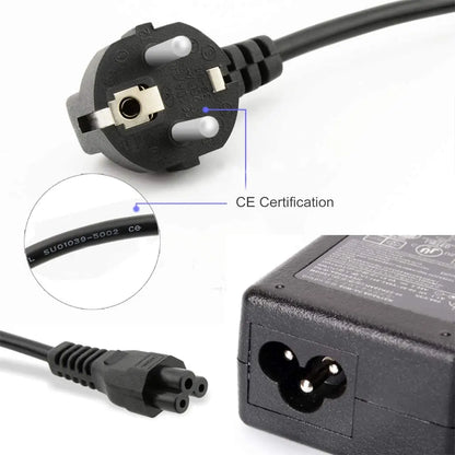 1.5M EU 3-Pin Laptop Power Cord - Universal AC Charger Cable for HP, Dell, Toshiba, Sony, ASUS, Lenovo & Samsung Notebooks