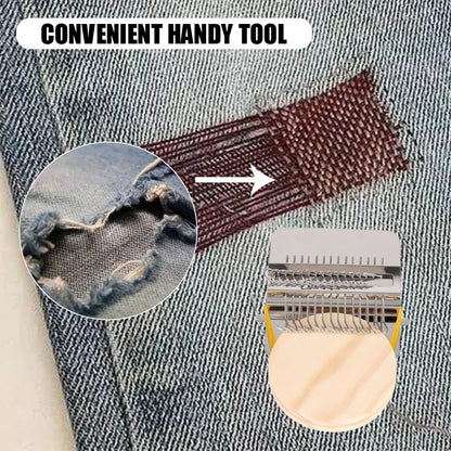Hand Tapestry Wood Loom - Small Darning Weaving Frame Tool for Clothes, Jeans Repair & Knitting Crafts