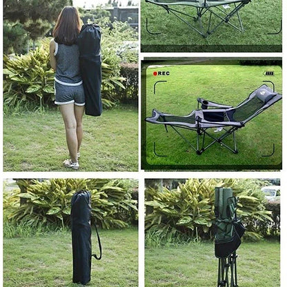 Large Oxford Cloth Camping Chair Bag – Foldable Outdoor Equipment Storage Tote with Shoulder Strap, Durable Zipper Travel Bag