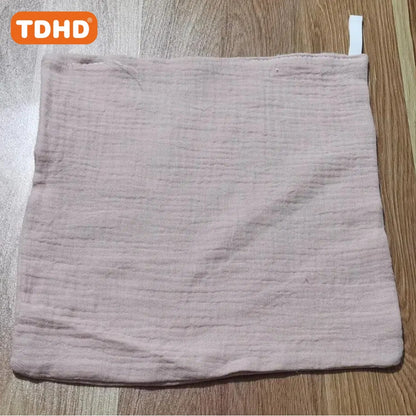 TDHD 5PCS Baby Towels – Soft Cotton Muslin Squares for Newborns, Infant Hand, Bath, Shower, and Face Use