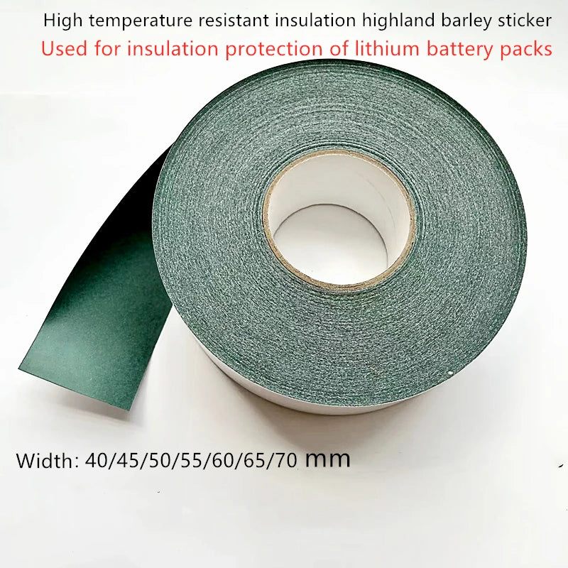 5M Roll 18650/21700 Battery Insulation Sticker – Highland Barley Paper with Adhesive Backing