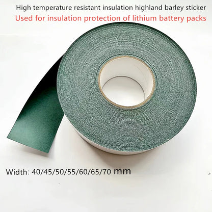 5M Roll 18650/21700 Battery Insulation Sticker – Highland Barley Paper with Adhesive Backing