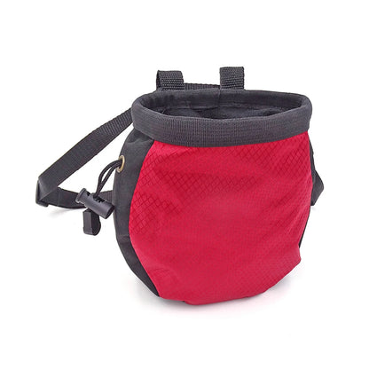 Rock Climbing Chalk Bag - Belted Magnesia Pouch with Zipper Pocket for Gym, Fitness & Bouldering