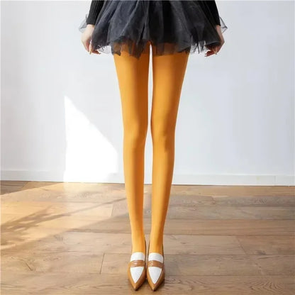 Red Women’s Tights - Super Elastic Plus Size Pantyhose Stockings for Y2K & Everyday Wear