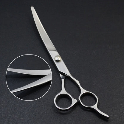 Pet Grooming Scissors Set – Professional Dog Hair Trimming Tools, Bent & Straight Scissors, Teddy Haircut Clippers