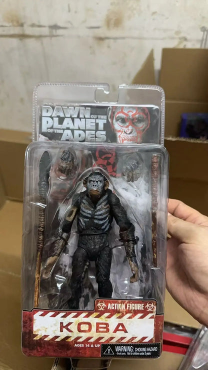 Rise of the Planet of the Apes PVC Figure Collection – Caesar, Koba, Luca & Maurice