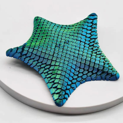 3D Printed Articulated Starfish Fidget Toy - Flexible Stress Relief Desk Decor