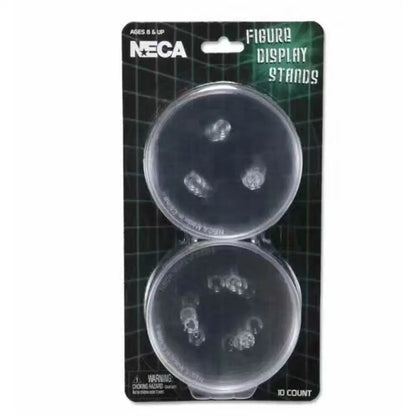 6-8" Neca Model Display Stands — Clear & Black Plastic Base for Action Figures & Toy Models