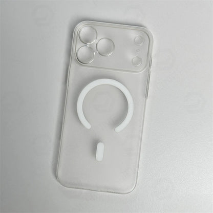 0.7mm Ultra-Thin MagSafe iPhone Case - Matte Clear Hard PC Cover with Magnetic Wireless Charging for iPhone 12–17 Air & Pro Max