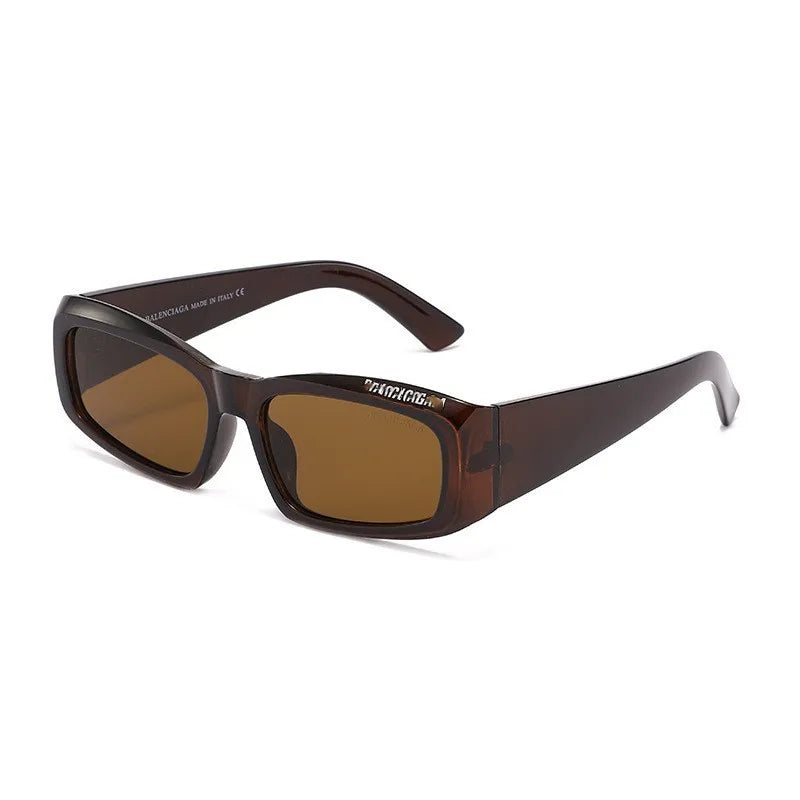 New Small Oval White Frame Sunglasses – Unisex UV400 Punk Street Style Shades for Men & Women
