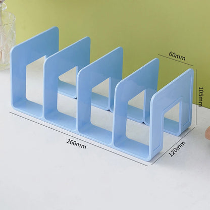 Multi-Function Bookshelf & Bookend Organizer – Desk Stand for Books, Magazines, CDs, Files, School & Office Supplies