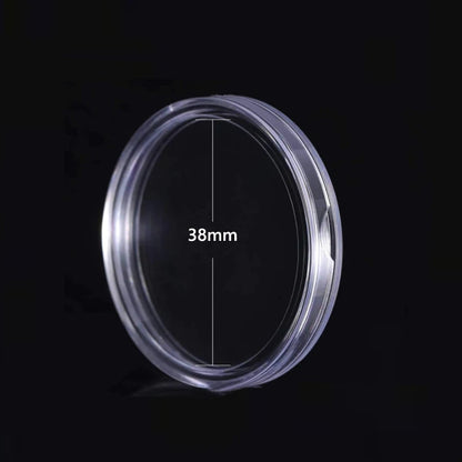 10/25pc Transparent Plastic Coin Capsules – 21-45mm Coin Storage and Collecting Case Holder