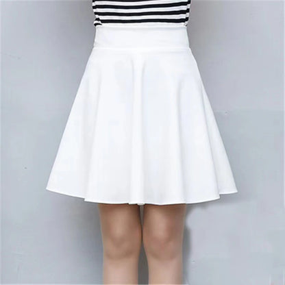 Women’s Flared Mini Skirt with Built-In Shorts – Pleated Skater Style Casual Fashion Skirt, Plus Size 2025 Design