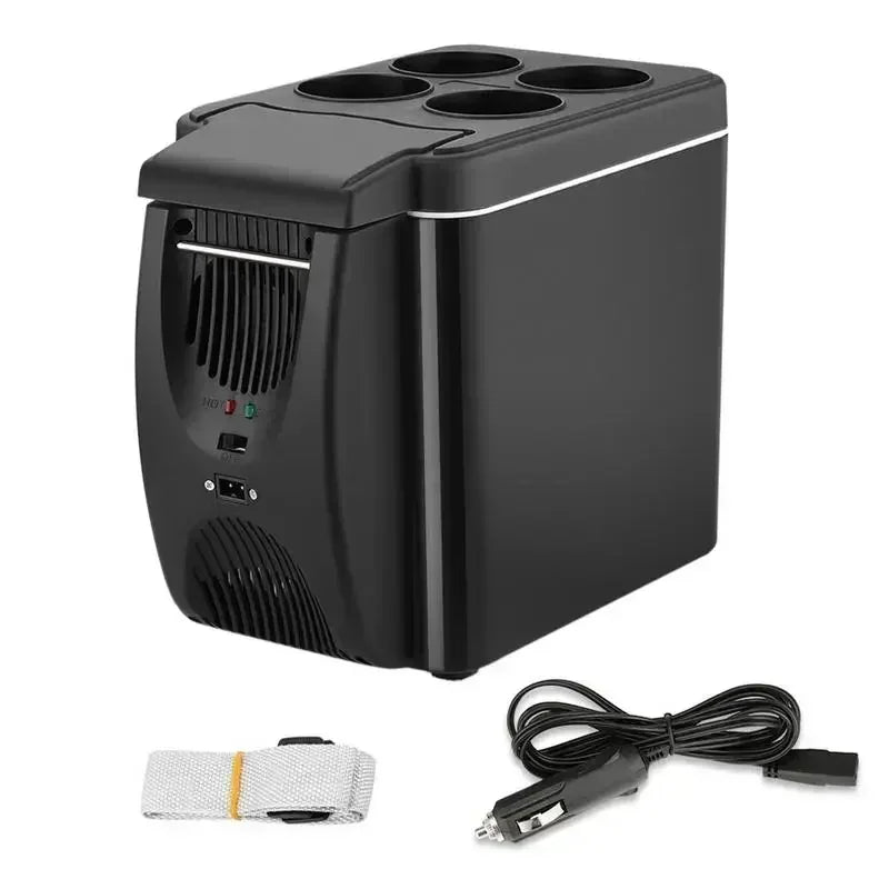 Portable Car Refrigerator - 6L 12V DC Mini Fridge Freezer Thermoelectric Cooler