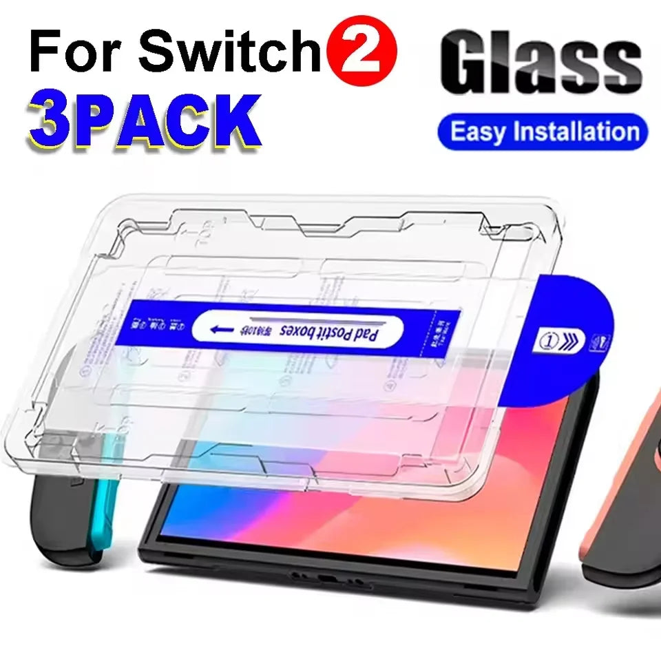 9H Tempered Glass Screen Protector – Anti-Scratch Film for Nintendo Switch 2 Console Accessories
