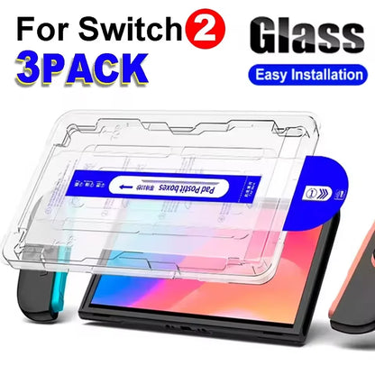 9H Tempered Glass Screen Protector – Anti-Scratch Film for Nintendo Switch 2 Console Accessories