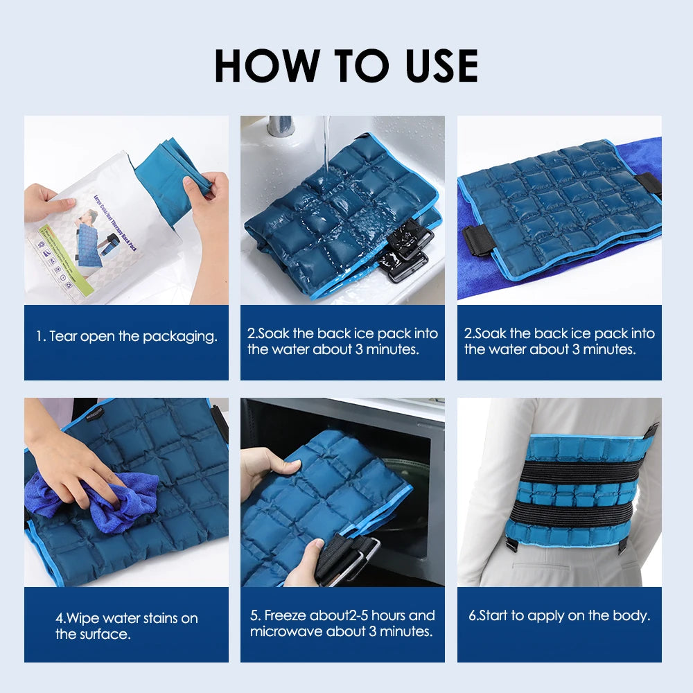 13x22 Inch Large Reusable Ice Pack – Hot & Cold Therapy for Back, Waist, Knee, Sports Injuries, Swelling & First Aid