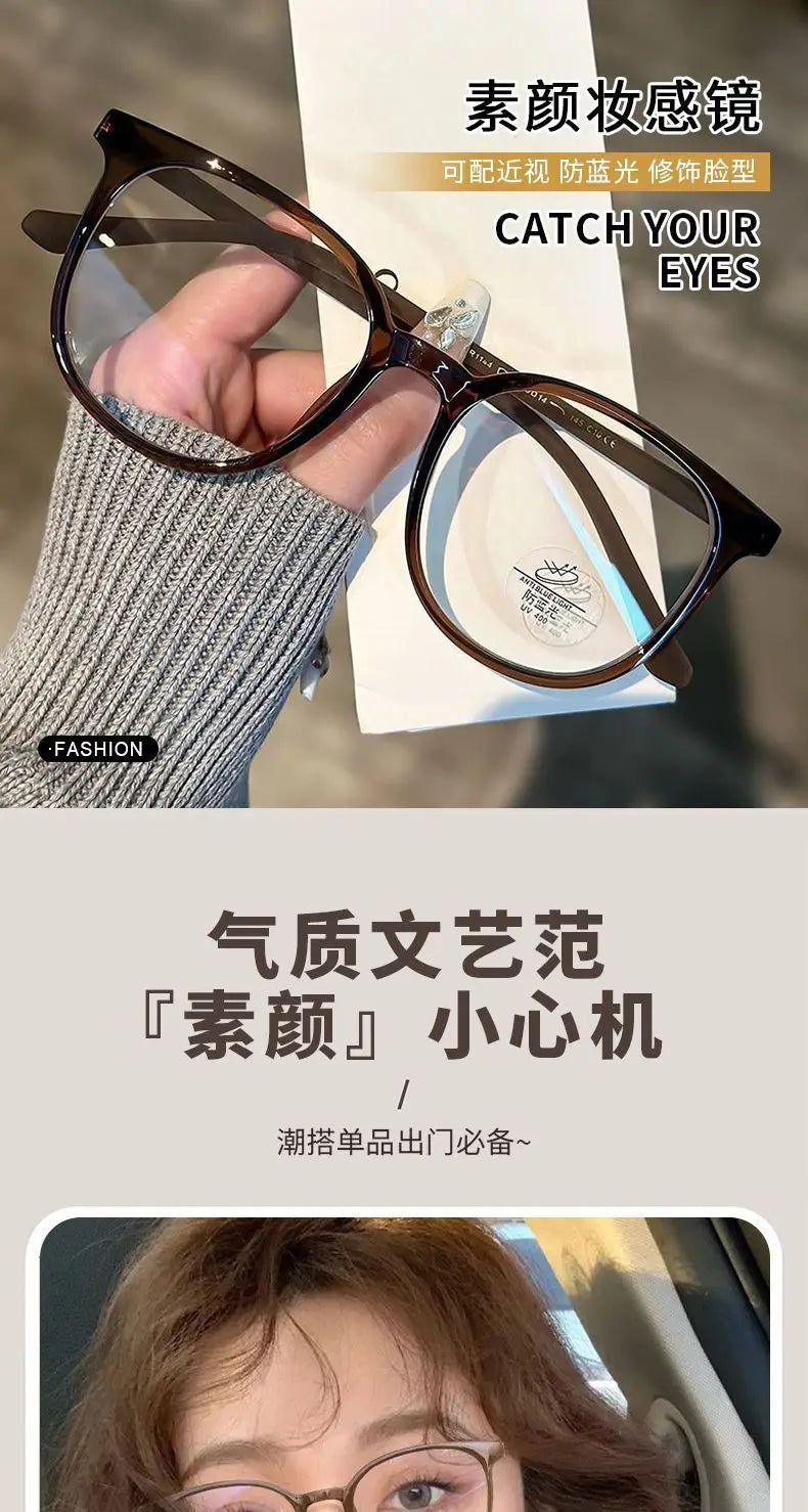 Transparent Round & Square Blue Light Blocking Glasses for Men & Women – Anti-Glare Computer Eyewear