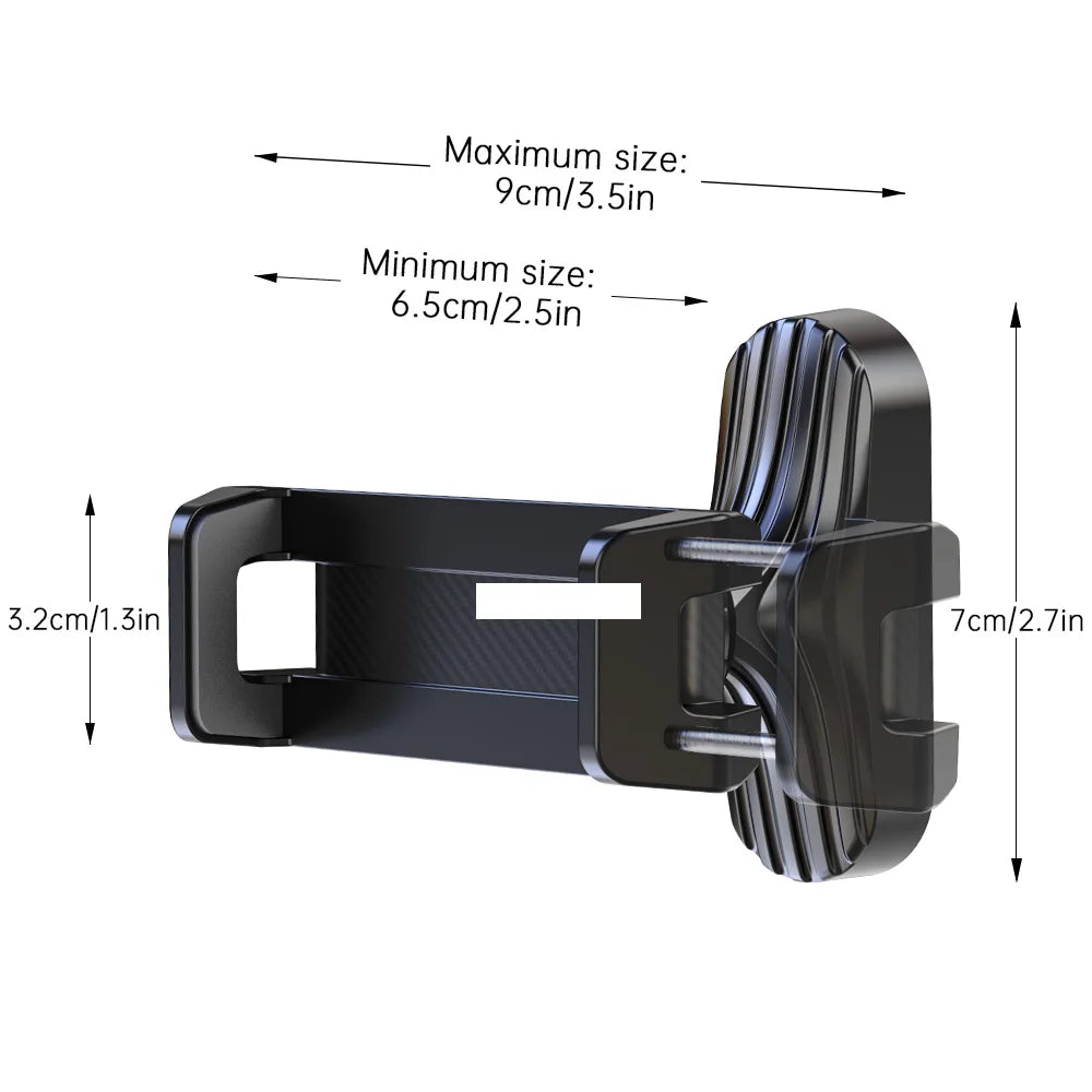 LRBH Magnetic Phone Holder - 360° Adjustable Retractable Clamp for Gym, Kitchen & Work