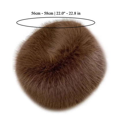 Women’s Winter Fluffy Fur Hat – Thick Warm Faux Fur Ski Cap, Russian Mink Fisherman Style, Windproof