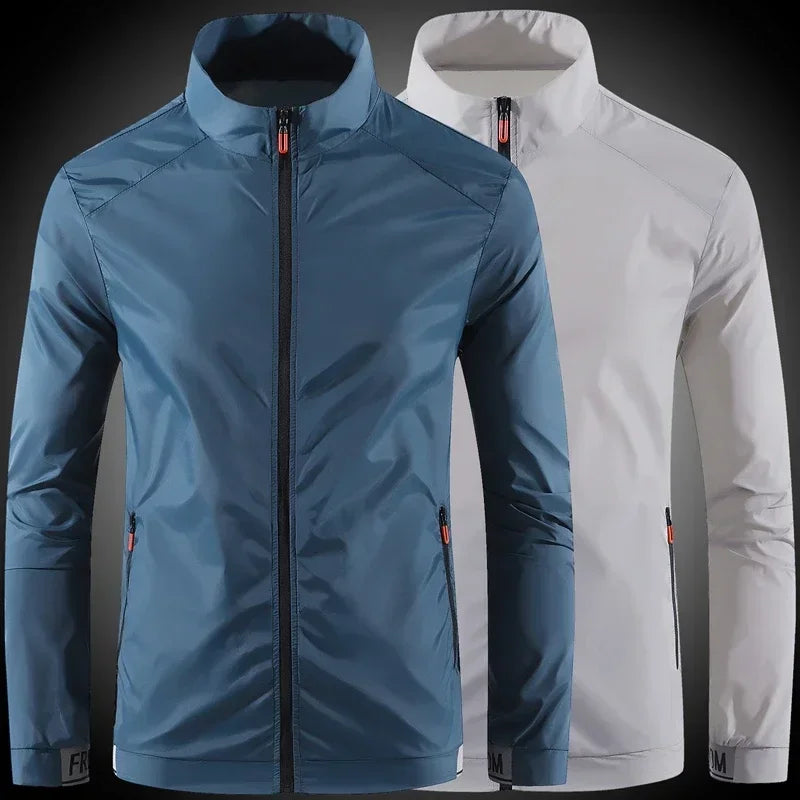 Men's Sunscreen Coat - Breathable Sports Waterproof Jacket for Summer UV Protection, Outdoor Fishing Skin Clothing