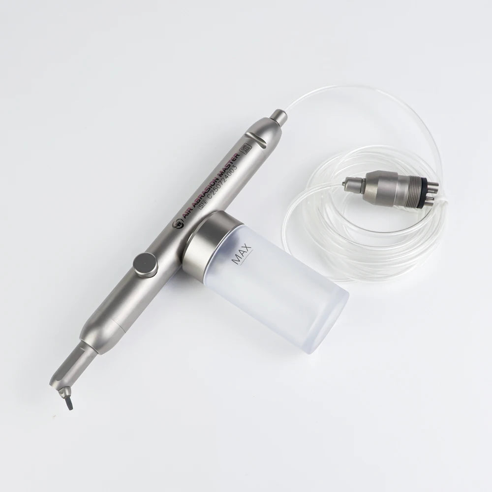 Dental Aluminum Oxide Micro Blaster Air Abrasion Gun – 2/4 Hole Microetcher Sandblasting Alumina Polisher Dentistry Tool Interface Kit