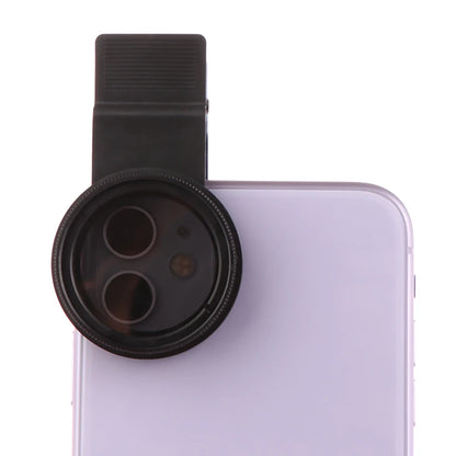 37/52MM CPL Circular Polarizer Filter — Universal Black Camera & Phone Clip-On Lens Accessory for Wide-Angle Photography