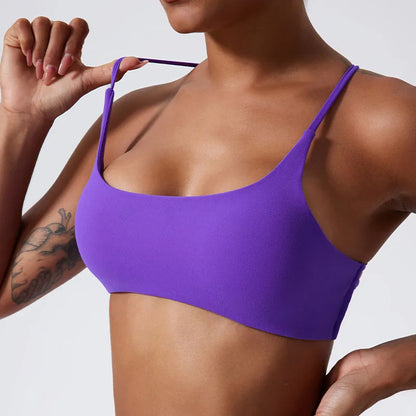 Premium Super Soft Cross Back Sports Bra: High-Quality Gym Top for Women - Ideal for Fitness, Running, and Yoga