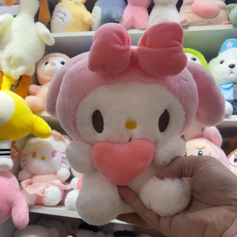 22cm Sanrio Hello Kitty & Kuromi Plush Pillow – Soft Stuffed Animal Toy Gift for Girls (My Melody, Cinnamoroll)