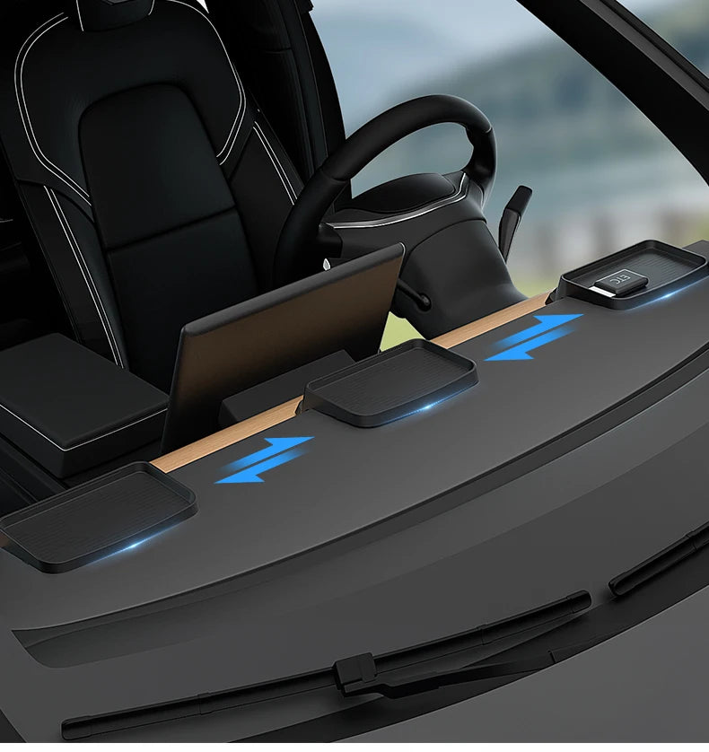 Herval Silicone Air Vent Phone Holder & Storage Tray for Tesla Model Y/3 Highland – Car Tissue Box Organizer Accessory