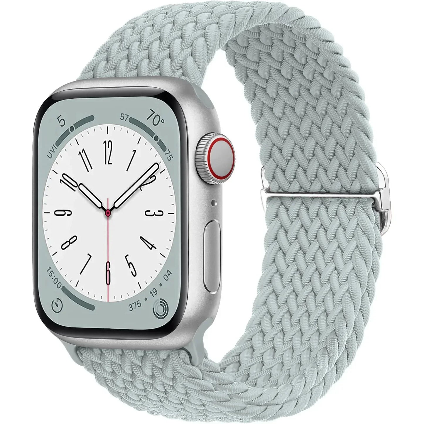 Braided Nylon Apple Watch Band – Adjustable Sport Strap Compatible with Ultra 2, Series 10/9/8/7/6/SE (40–49mm) Wrist Bracelet