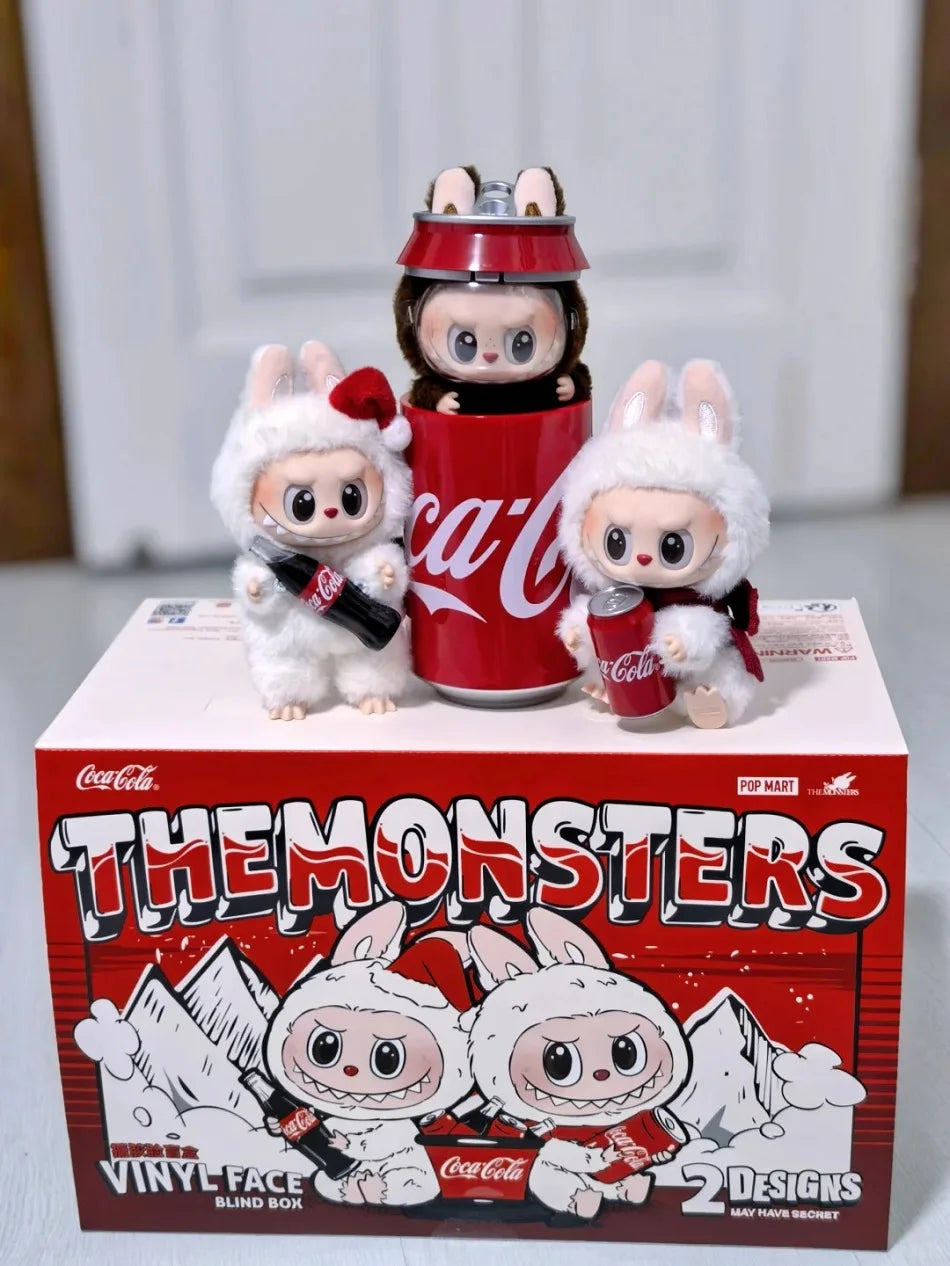 Monster Coca Cola Series Vinyl Doll – Labubu Action Figure Keychain Toy, New Year Surprise Gift for Kids