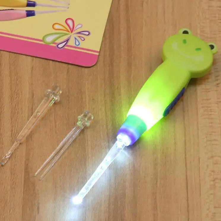 LED Baby Ear Cleaner Tool – Safe Ear Wax Remover Curette with Flashlight for Hygiene Ear Cleaning Care Kit