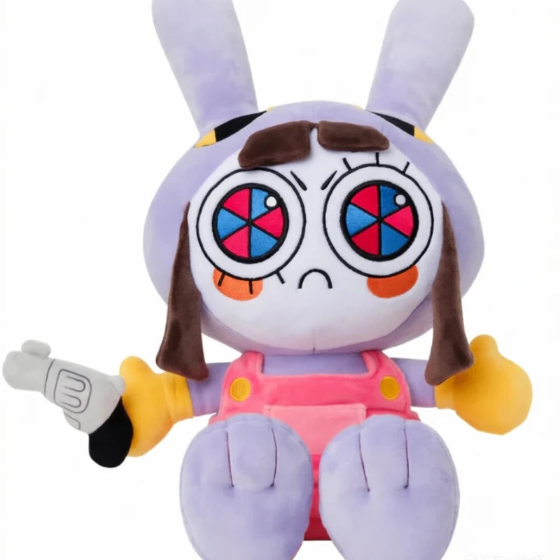 Amazing Digital Circus Maid Jax Plush Doll - Magical Rabbit Clown Cartoon Collectible for Fans, Home Decor & Gifts