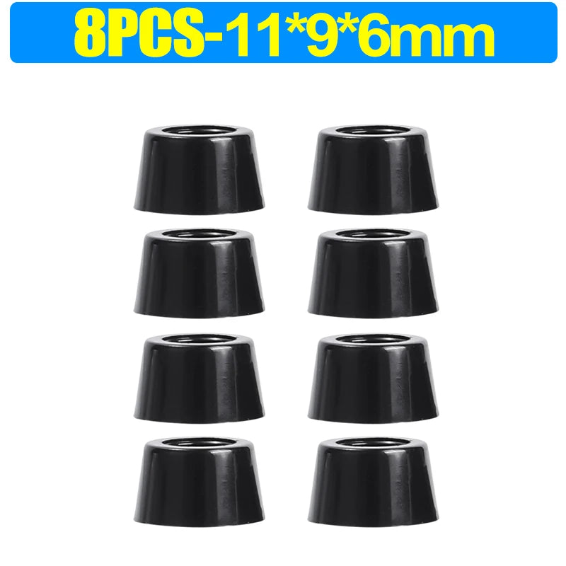 8/80pcs Rubber Furniture Pads - Non-Slip Floor Protectors & Chair Leg Bumper Gaskets for Tables and Cutting Boards