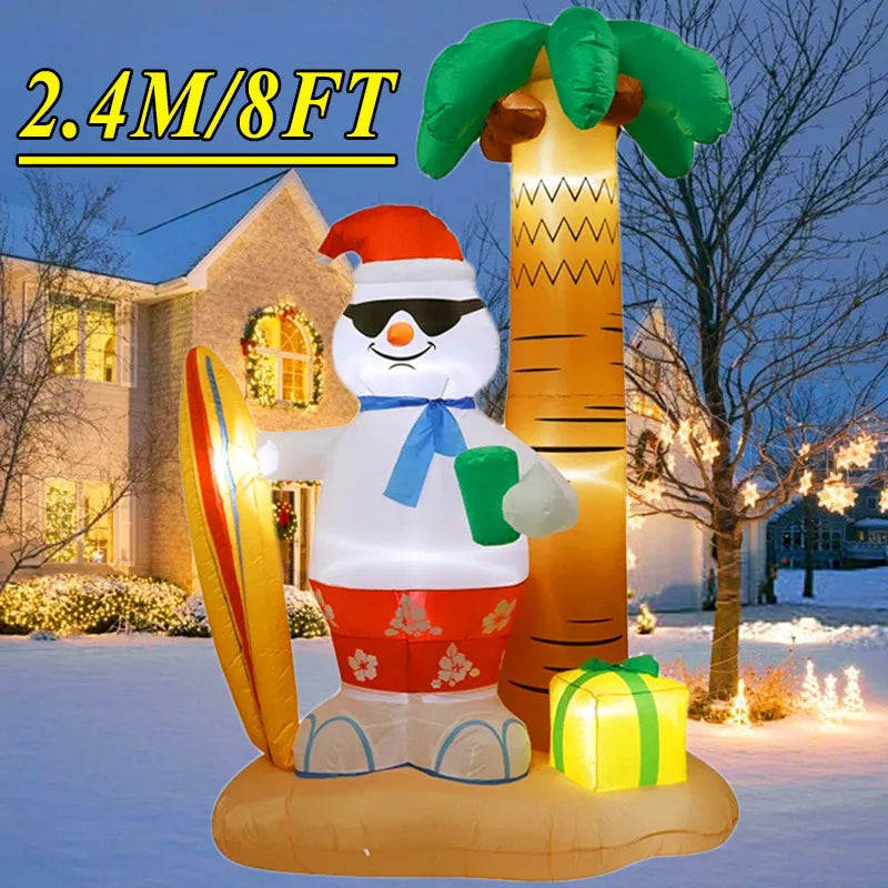 Christmas Inflatable Decoration – LED Light Toy Ornament for Xmas Party, New Year, Indoor and Outdoor Garden Decor